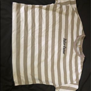 “Atelier d’auteur” Oversized cropped tee